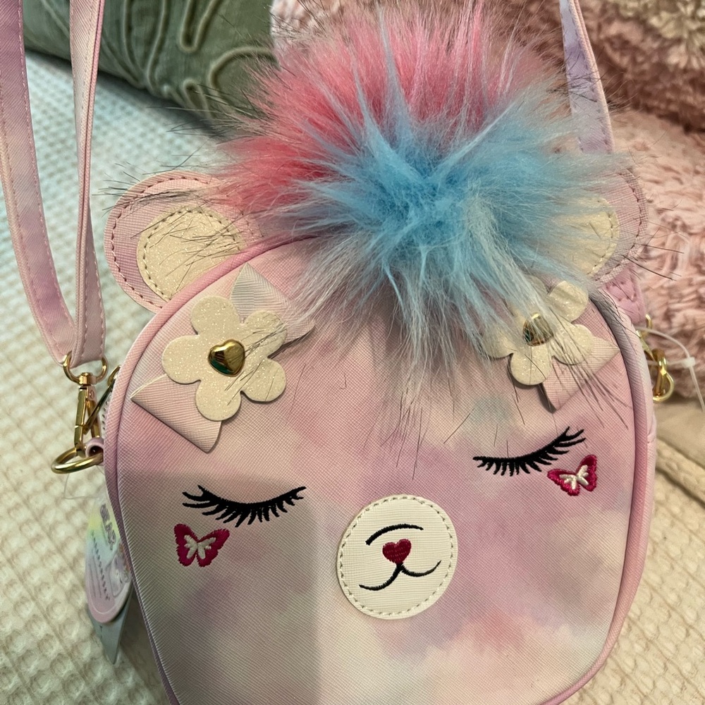 Pink and Blue Bear UnderOneSky brand Kids Purse